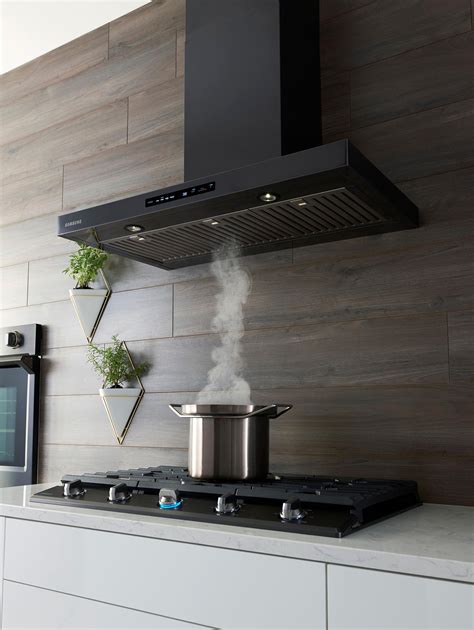 samsung black stainless steel range hood under cabinet|samsung kitchen exhaust fan.